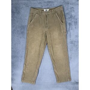 VTG American Eagle Pants Mens 31x32 Brown Dungaree Carpenter Corduroy Workwear